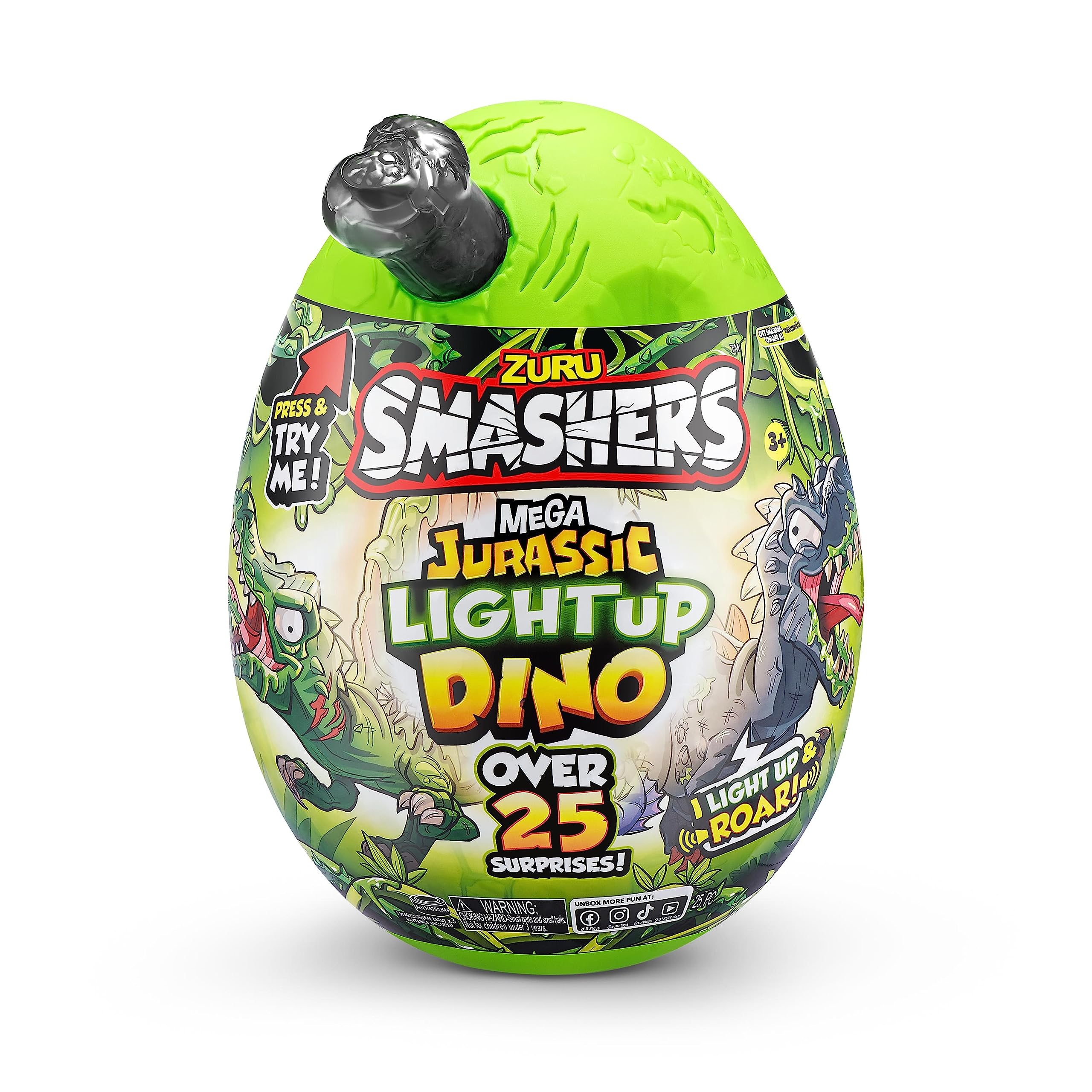 Smashers Mega Jurassic Light-Up Egg