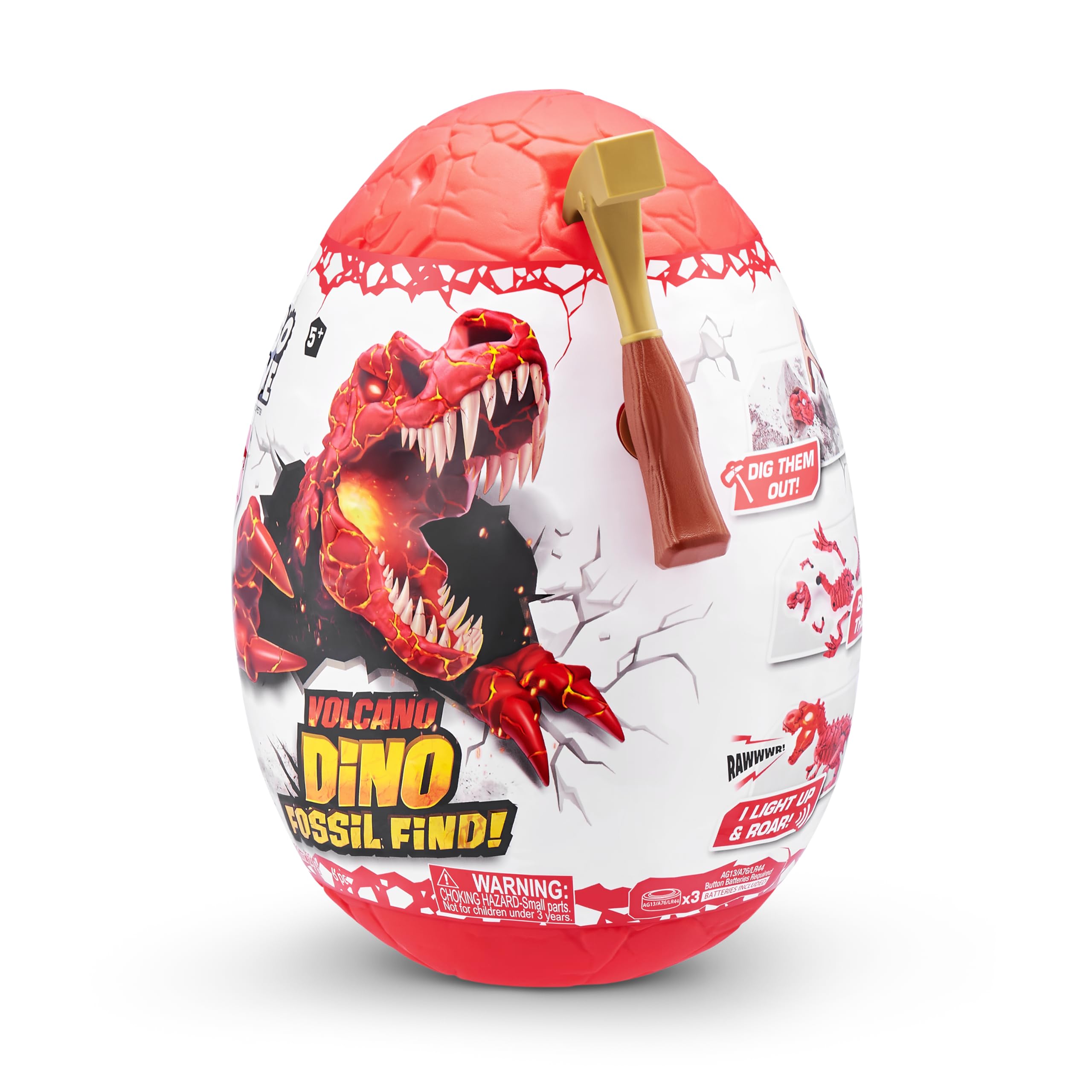 Robo Alive Dino Fossil FIND Series 2 Surprise Dinosaur Egg Volcano