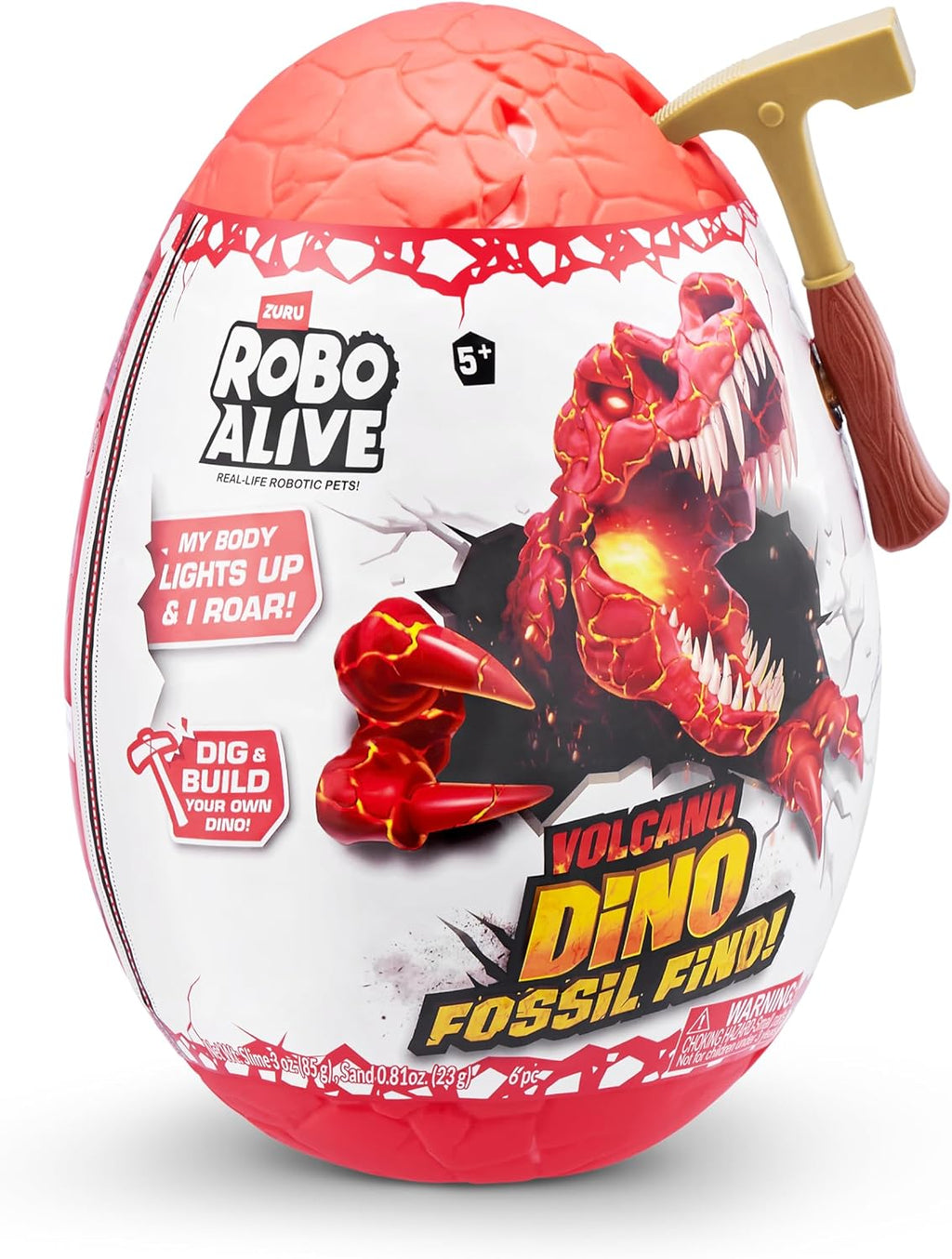 Robo Alive Dino Fossil FIND Series 2 Surprise Dinosaur Egg Volcano
