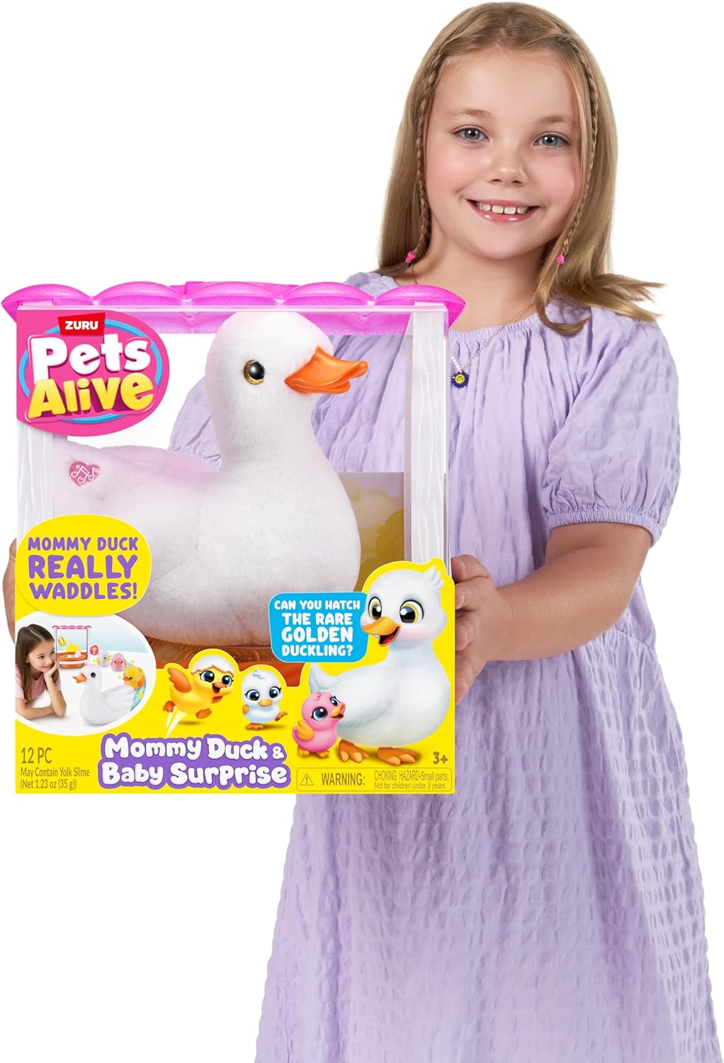 Pets Alive Mommy Duck & Baby Surprise by ZURU Nurturing Play Surprise