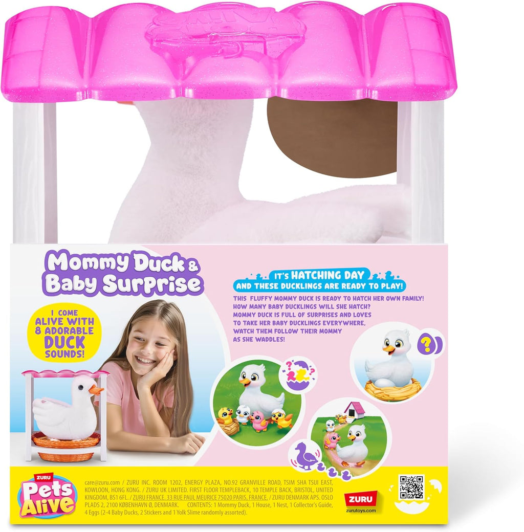 Pets Alive Mommy Duck & Baby Surprise by ZURU Nurturing Play Surprise