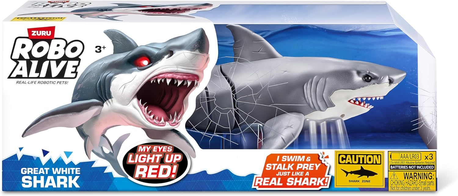 Robo Alive Great White Shark Series 1 by Zuru
