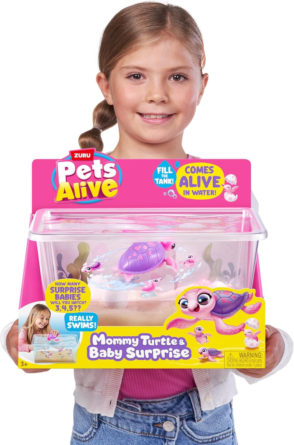 Pets Alive Mommy Turtle Surprise by ZURU, Robot Toy Pet Turtle