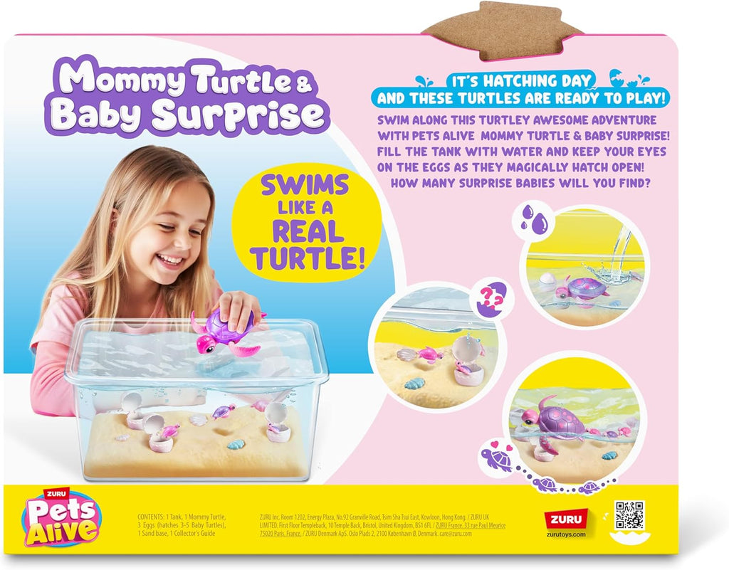 Pets Alive Mommy Turtle Surprise by ZURU, Robot Toy Pet Turtle