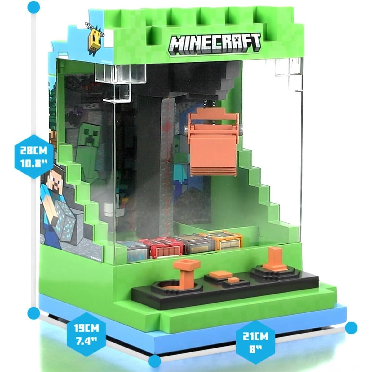 Merchant Ambassador x Minecraft Arcade Claw Crane Overworld Desktop Game Machine
