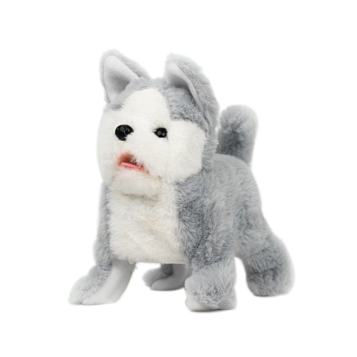 Pugs At Play Flipping Dog - Archie the Husky, Battery Operated | Flipping, Barking and Walking Dog | Electronic Pet | Toy Puppy | Soft Toy | Interactive Plush Toy | Gift for Kids