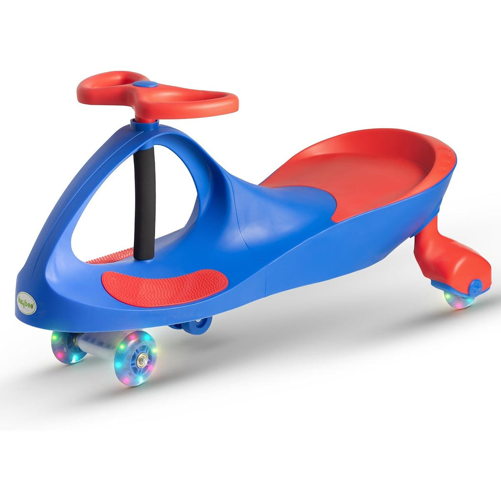 Baybee Unicorn Swing Cars for Kids-Strongest & Smoothest Twister-Magic Car Ride ons for Kids with PU Wheels-Ride on Push car for Babies for 2 Years and Up boys girls (Light Blue)