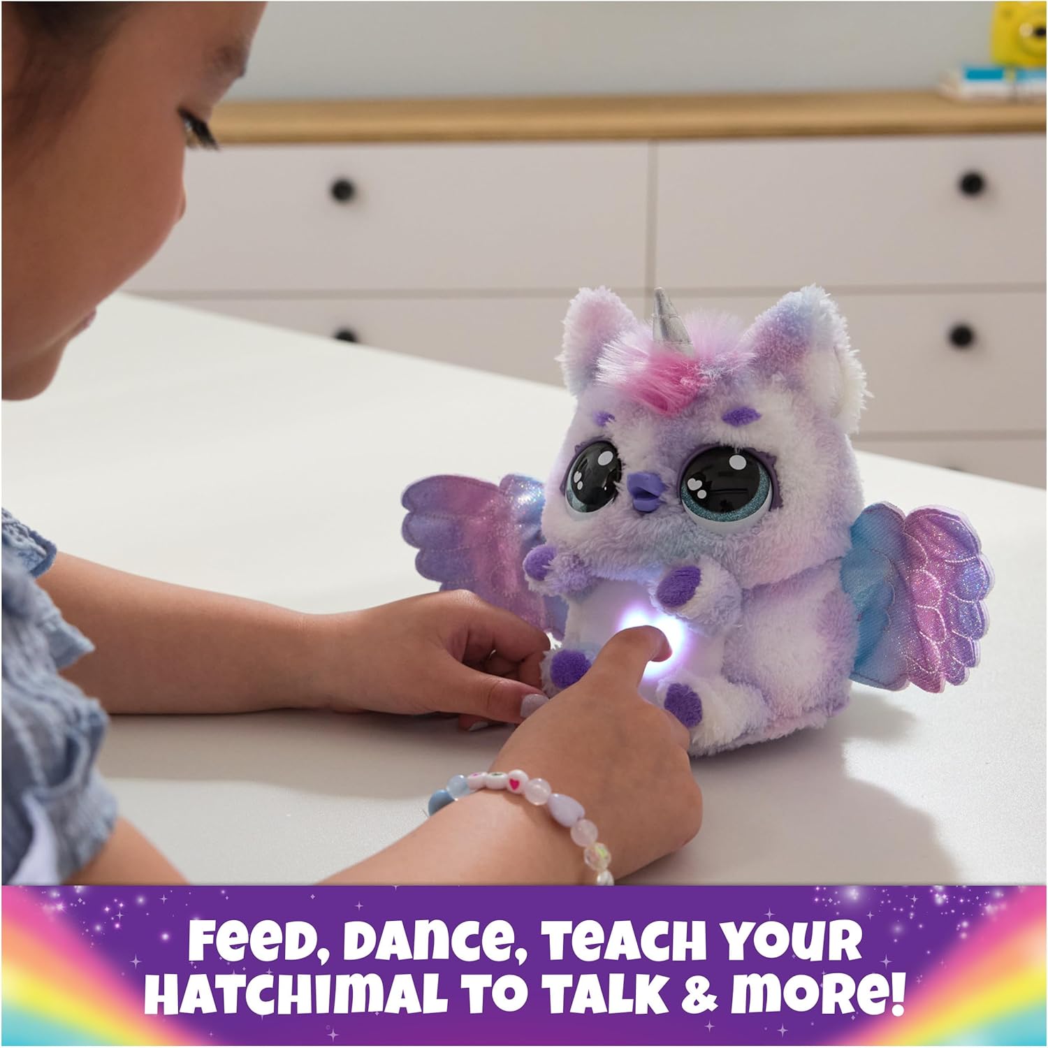 Hatchimals Alive, Mystery Hatch Pufficorn, Surprise Interactive Toy &amp; Egg with Mist, Lights &amp; Sounds (Styles May Vary), Kids Toys for Girls &amp; Boys