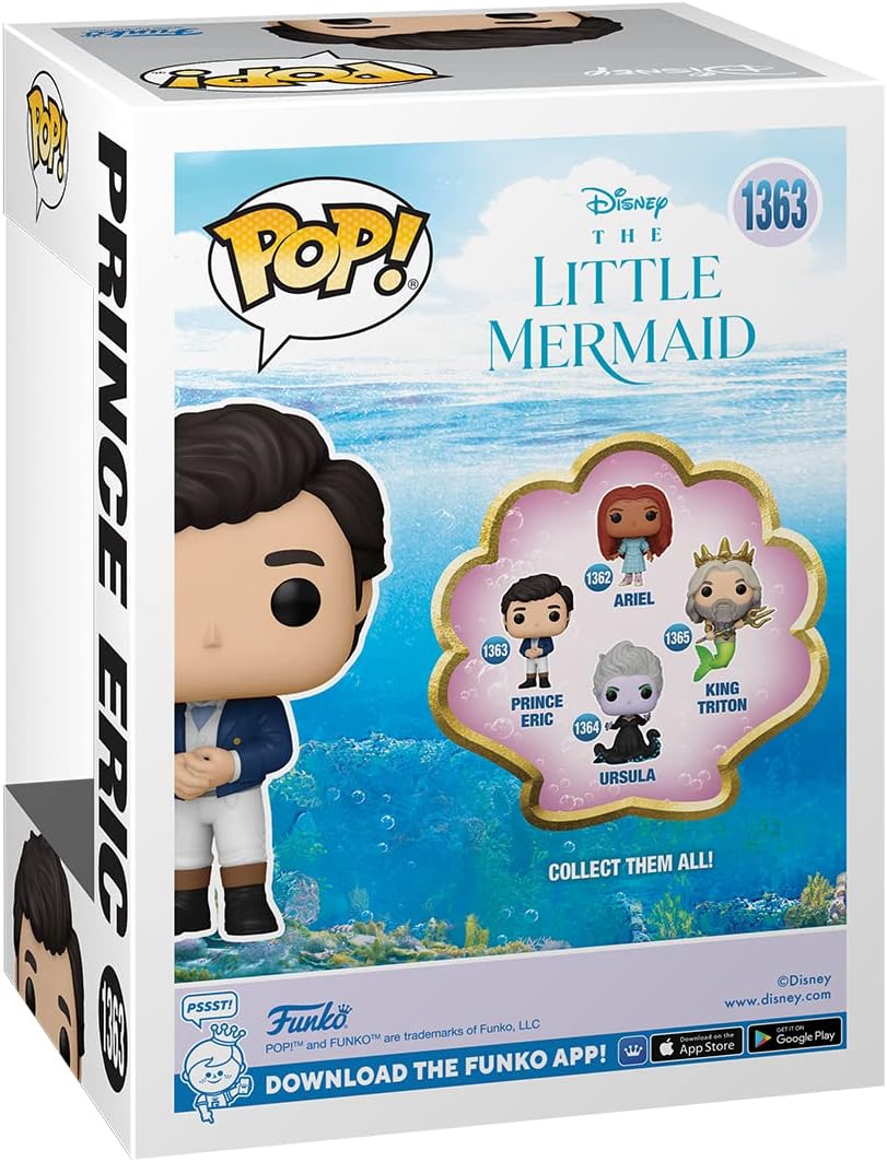 Funko POP! Disney: The Little Mermaid - Prince Eric - Collectable Vinyl Figure - Gift Idea - Official Merchandise - for Kids &amp; Adults - Movies Fans - Model Figure for Collectors and Display