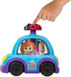 CoComelon Push 'N Sing - Coche familiar interactivo musical iluminado, personajes favoritos de los fanáticos y clips de canción, juguetes para niños pequeños y preescolares