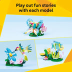LEGO Creator 3 in1 Wild Animals: Colorful Hummingbird Building Toy for Girls, Boys, &amp; Kids, Ages 8+ - Build a Bird, Butterfly, or Tropical Fish - Gift Idea for Birthdays - 31384