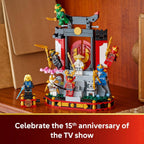LEGO NINJAGO Ninja Character Display 15th Anniversary Building Toy for Kids, Ages 14+ - Ninja Playset W/Elemental Master of Lightning + 7 Minifigures - Gift Idea for Teen Boys &amp; Girls - 71866