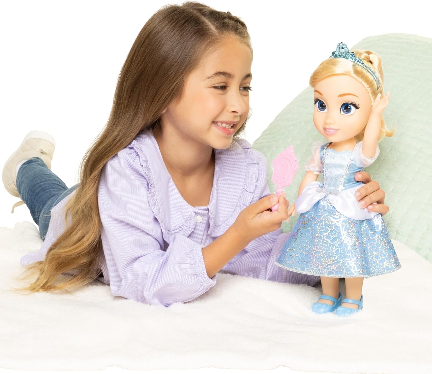 Disney Princess My Friend Cinderella Doll 14 inch Tall Includes Removable Outfit, Tiara, Shoes &amp; Brush