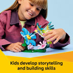 LEGO Creator 3 in1 Wild Animals: Colorful Hummingbird Building Toy for Girls, Boys, &amp; Kids, Ages 8+ - Build a Bird, Butterfly, or Tropical Fish - Gift Idea for Birthdays - 31384
