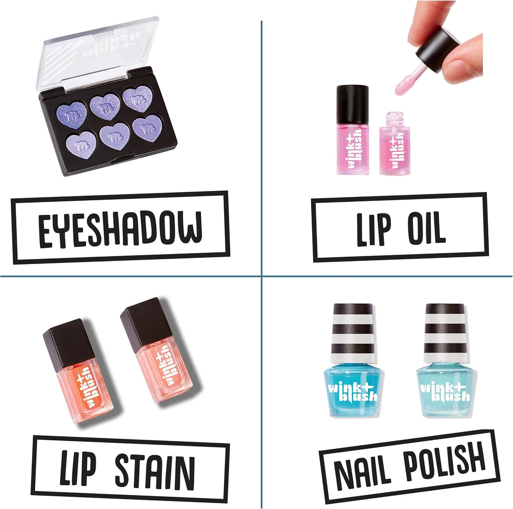 MGA's Miniverse - Make It Mini Makeup Series 1 (2 Pack) Mini Collectibles, DIY, Really Works, Real Cosmetic Products, Lip Stain, Nail Polish, Eyeshadow, Collectors, 8+