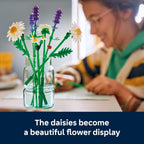 LEGO Botanicals Daisies Building Toy - Artificial Flowers Crafting Kit for Girls &amp; Boys, Ages 9+ - Gift for Easter Baskets - Kids Room Decor for Book Shelf or Desk - 11508