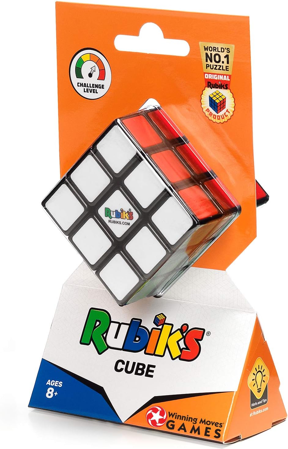Rubik's Cube 3x3 Puzzle, Original Product, Includes Removable Mod Stickers to Customize, Toy for Kids Ages 8 and Up
