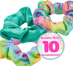 WeCool ILY Activity Kings Scruncheeze DIY Scrunchie Making Kit - Unicorn Theme, Modern Style, Sewing Craft Kit for Teens &amp; Adults, Non-Foldable