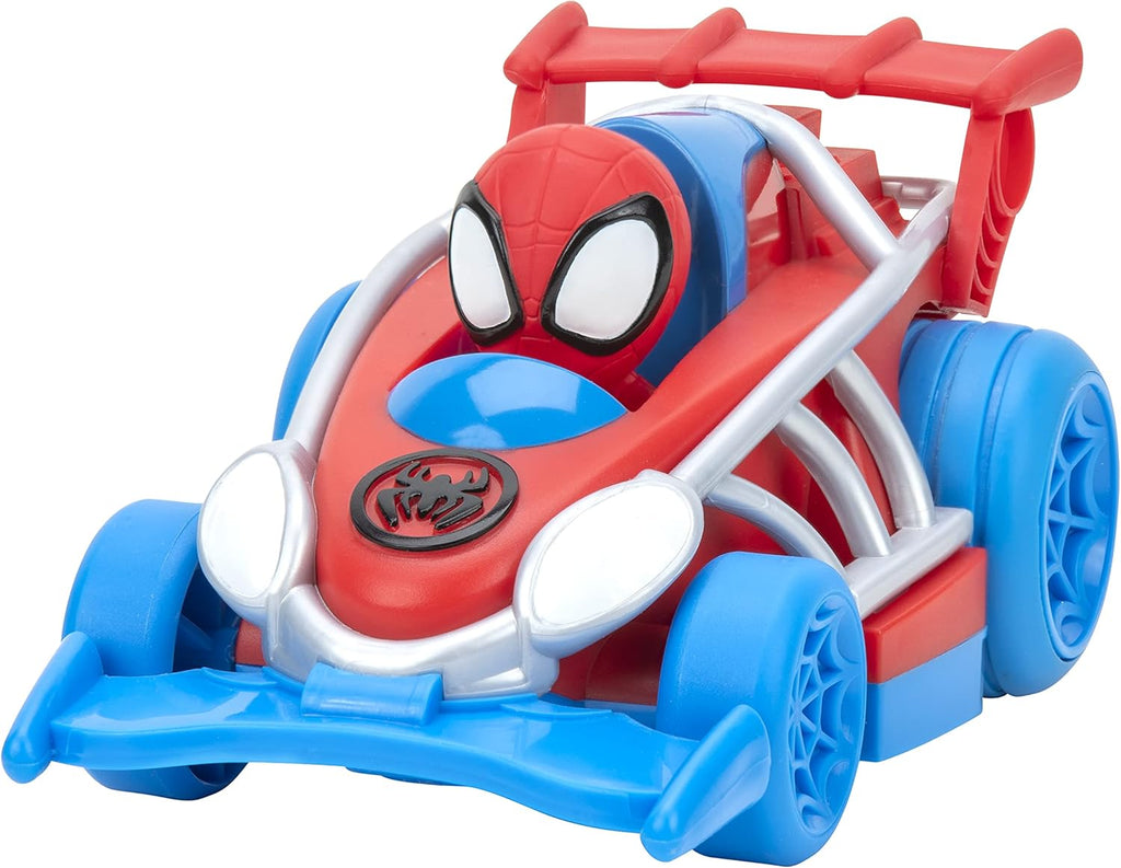 Jazwares Spidey and His Amazing Friends Webbed Wheelie Vehicle - Features Built-in Spidey Super Hero