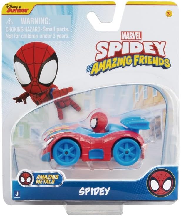 Spidey and his Amazing Friends Amazing Metals Race Car 1:64 Scale (Spidey)