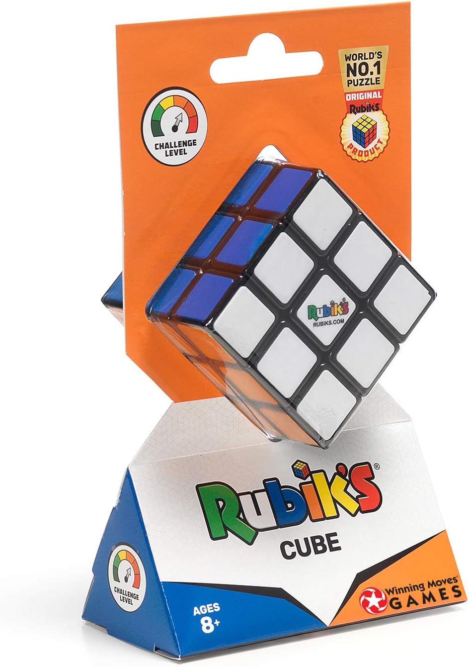 Rubik's Cube 3x3 Puzzle, Original Product, Includes Removable Mod Stickers to Customize, Toy for Kids Ages 8 and Up