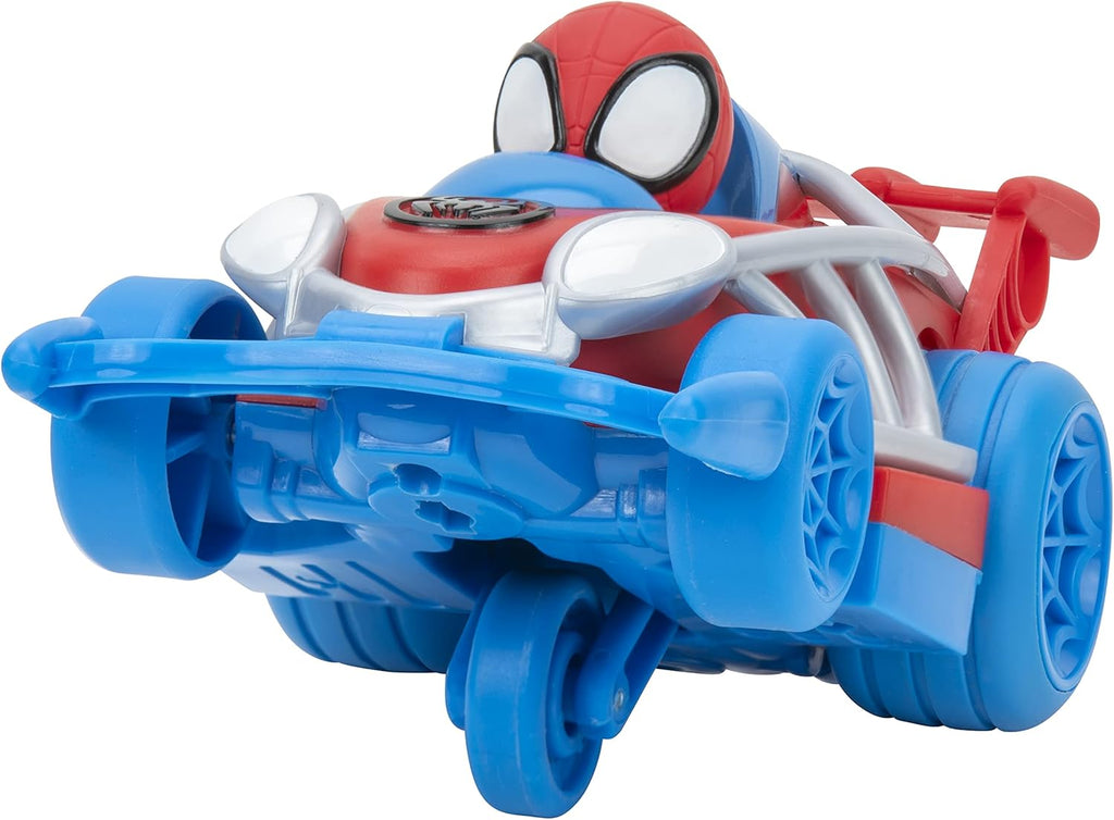 Jazwares Spidey and His Amazing Friends Webbed Wheelie Vehicle - Features Built-in Spidey Super Hero