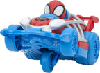 Jazwares Spidey and His Amazing Friends Webbed Wheelie Vehicle - Features Built-in Spidey Super Hero