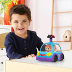 CoComelon Push 'N Sing - Coche familiar interactivo musical iluminado, personajes favoritos de los fanáticos y clips de canción, juguetes para niños pequeños y preescolares