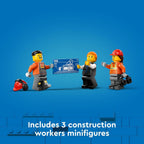 LEGO City Yellow Construction Excavator Toy Digger for Boys and Girls Ages 8 and Up, 3 Construction Worker Minifigures Included for Fun Pretend Play, Birthday for Kids, 60420