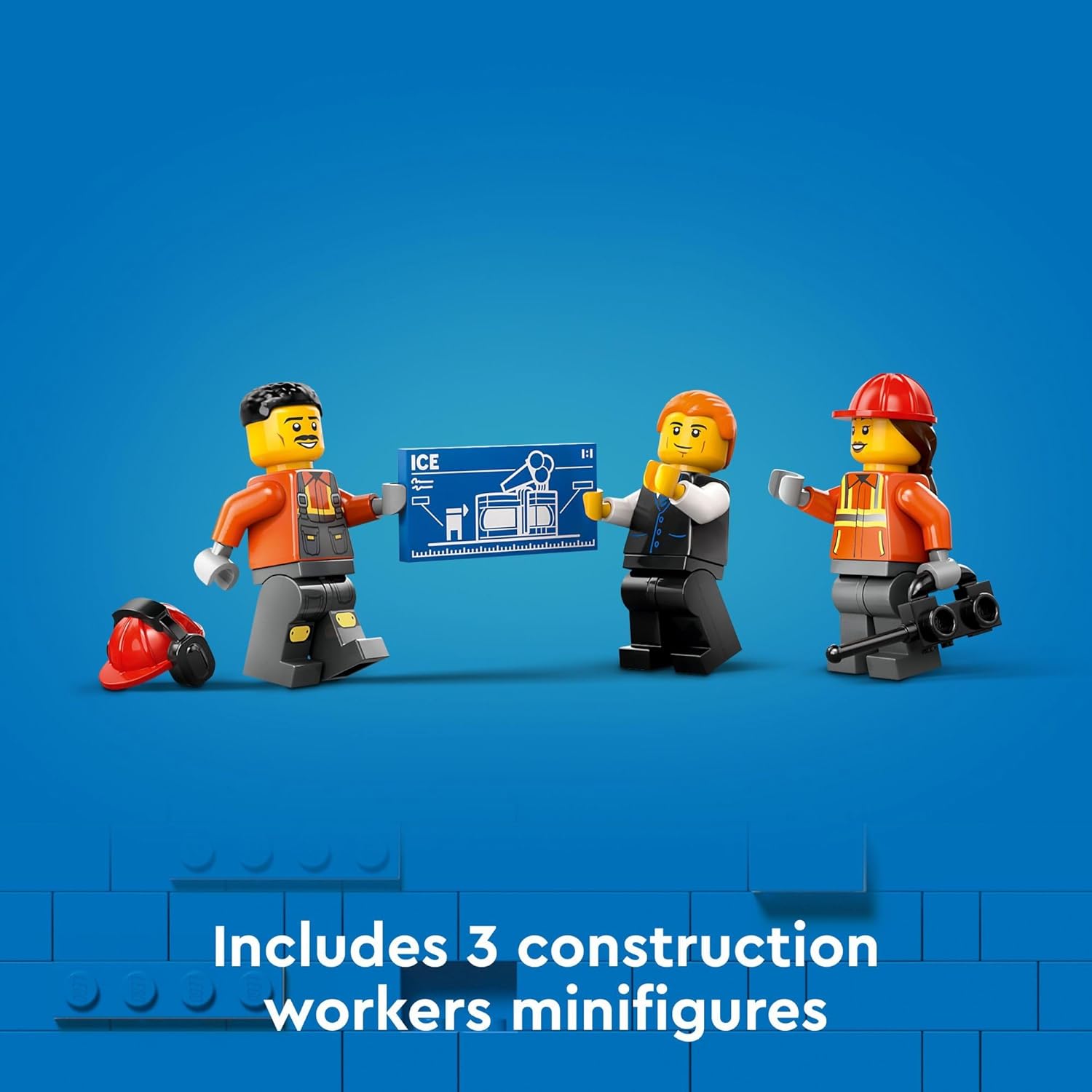 LEGO City Yellow Construction Excavator Toy Digger for Boys and Girls Ages 8 and Up, 3 Construction Worker Minifigures Included for Fun Pretend Play, Birthday for Kids, 60420