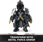 DC Comics, Metal Force Batman Action Figure, 6-Inch with 4-Inch Mini Figure, Built-in Blaster and Armor Suit, Super Hero Kids Toys for Boys and Girls Ages 4 and Up