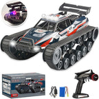 GoolRC RC Tank Car, 1/12 Scale 2.4GHz Remote Control Tank, 360?Rotating Off-Road RC Crawler Military Vehicle with Rechargeable Battery Gifts for Adults Teens (Red)