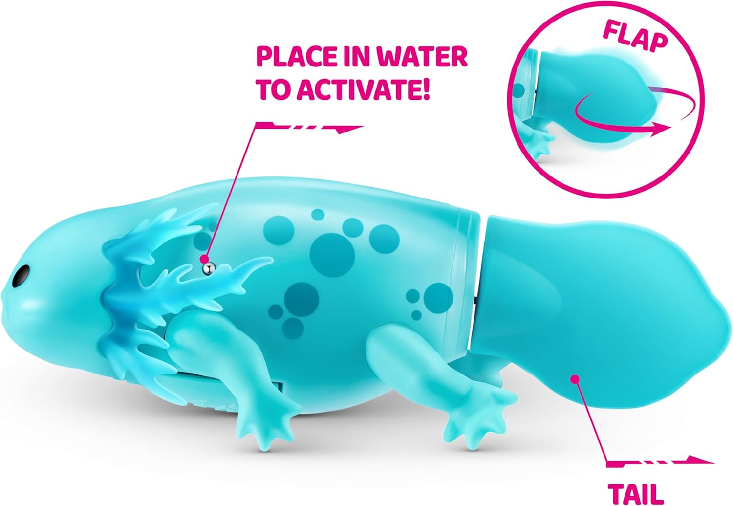 Pets Alive Robo Axolotl Swimming, Electronic Pet Toy (2 Pack) by ZURU