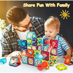 MEGA So - Colorful Magnetic Pipeline Building Block Set, 73 Pieces, Educational STEM Toy for Ages 3+
