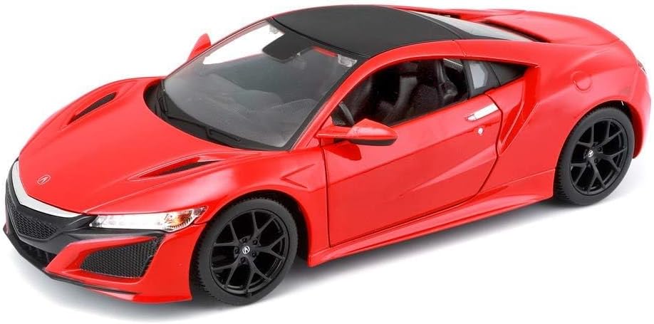 Maisto 2018 Acura NSX Red with Black Top 1/24 Diecast Model Car