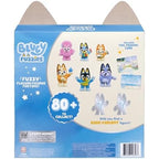 Bluey Fuzzies Deluxe Figure Pack. with 6 Specially Flocked Collectible Mini