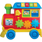 Winfun Walker Ride-On Learning Train | 3‑in‑1 Grow-With-Me Train - Sit‑Play, Push Walker & Ride-On with Learning Buttons, Light-Up Engine, Gears & Sound Effects