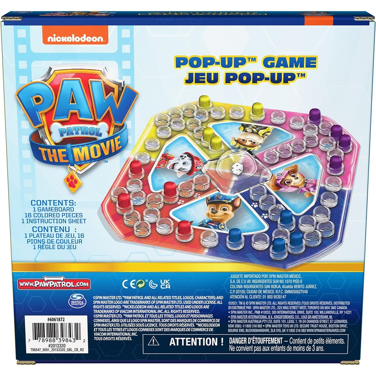 Spin Master Games Movie Pop Up Game