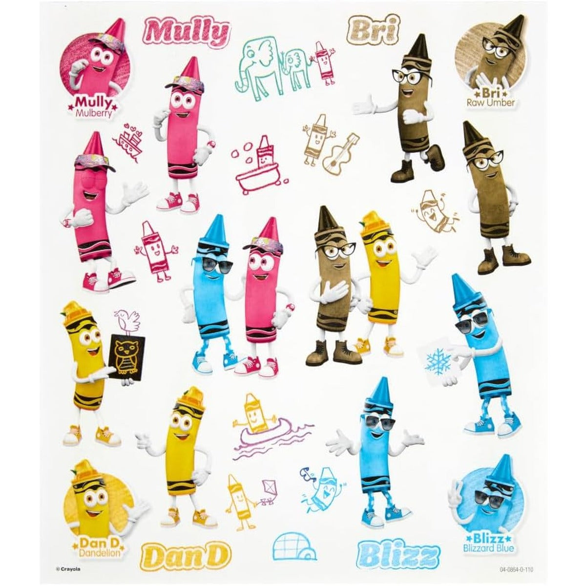 Crayola Retired Colors Coloring & Activity Set, Retired Crayons & Stickers