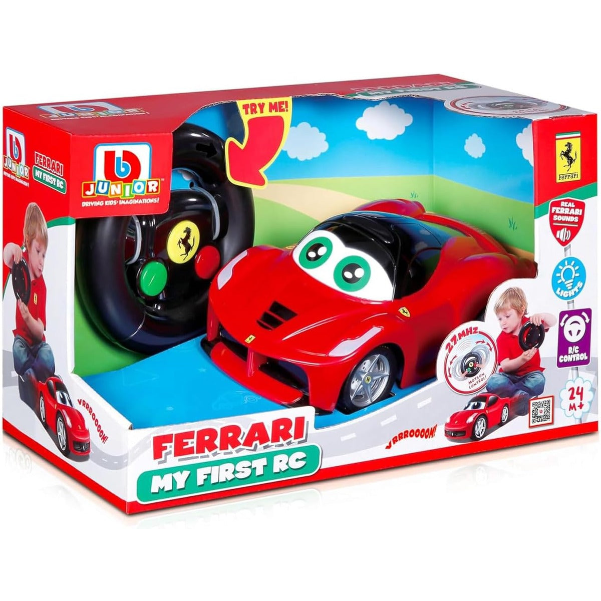 BB Junior Play & Go Ferrari My First R/C Laferrari Vehicle
