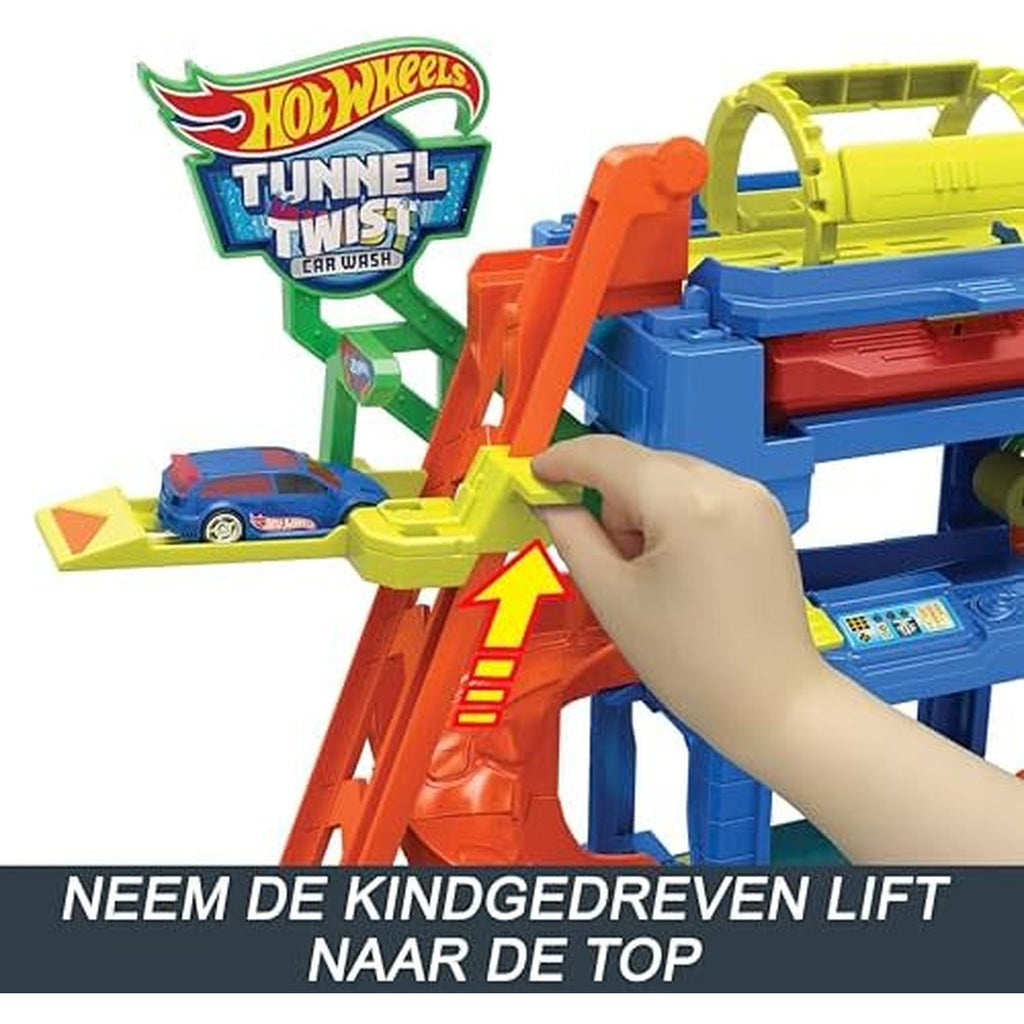 Hot Wheels City Tunnel Twist Car Wash & Color Shifters Vehicle in 1