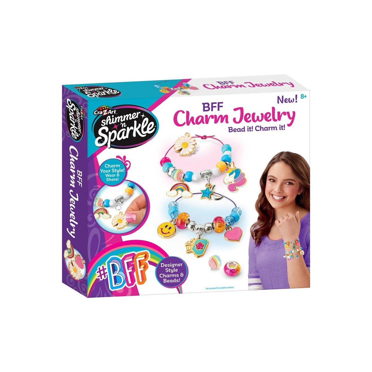 Cra-Z-Art Shimmer 'n Sparkle BFF Charm Jewelry Craft Kit