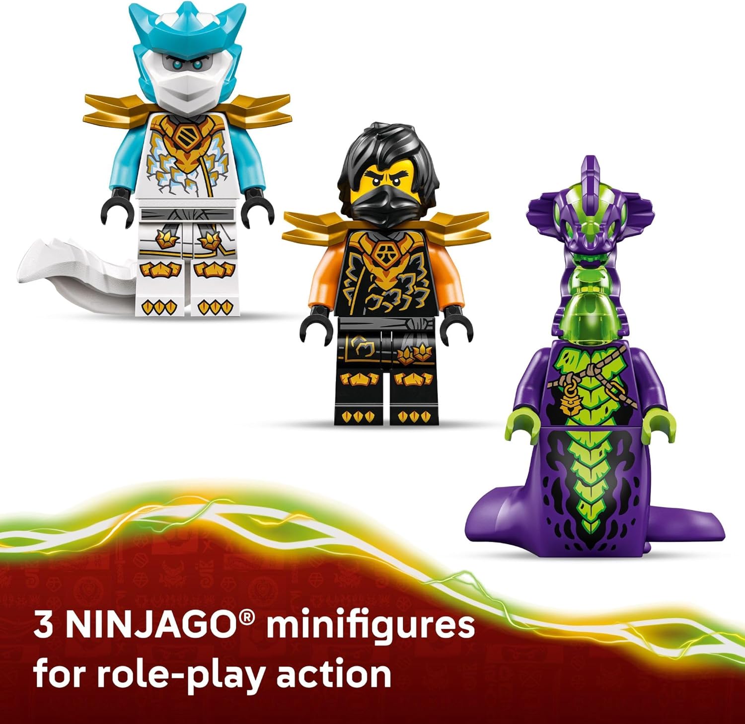 LEGO NINJAGO Cole’s Mission Mech &amp; Dragon Zane Building Toy for Boys, Girls &amp; Kids, Ages 7+ - Poseable Mech W/Cole, Acid Monster, &amp; Zane Minifigures for Pretend Play - Gift Idea for Birthdays - 71854