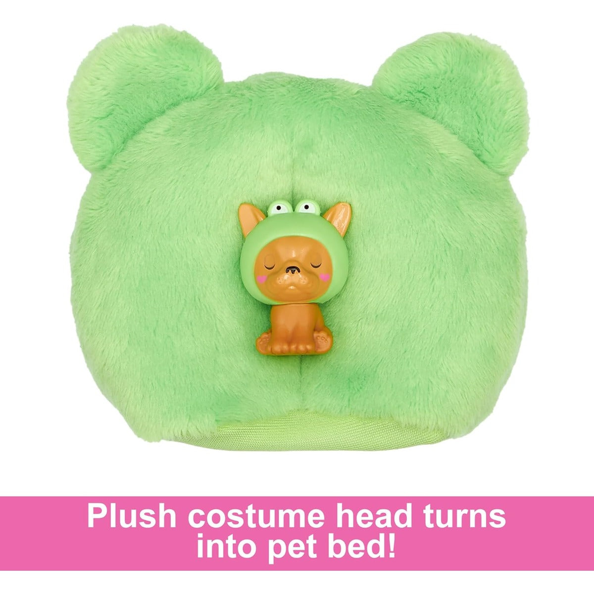 Barbie Cutie Reveal Doll & Accessories with Animal Costume & 10 Surprises Including Color Change, Puppy as Frog in Costume-Th