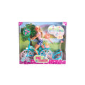 Steffi Love Bike Trailer, Toy Doll on Her Bike with Trailer for Baby
