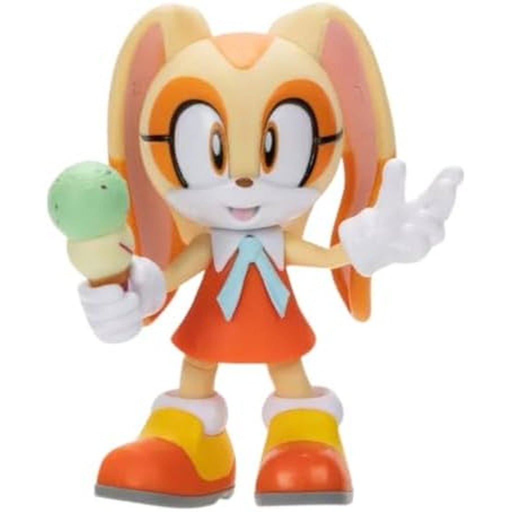Amazon.com: Sonic The Hedgehog Wave 13 Cream 4-Inch Mini Figure [with Ice Cream Cone] : Toys & Games
