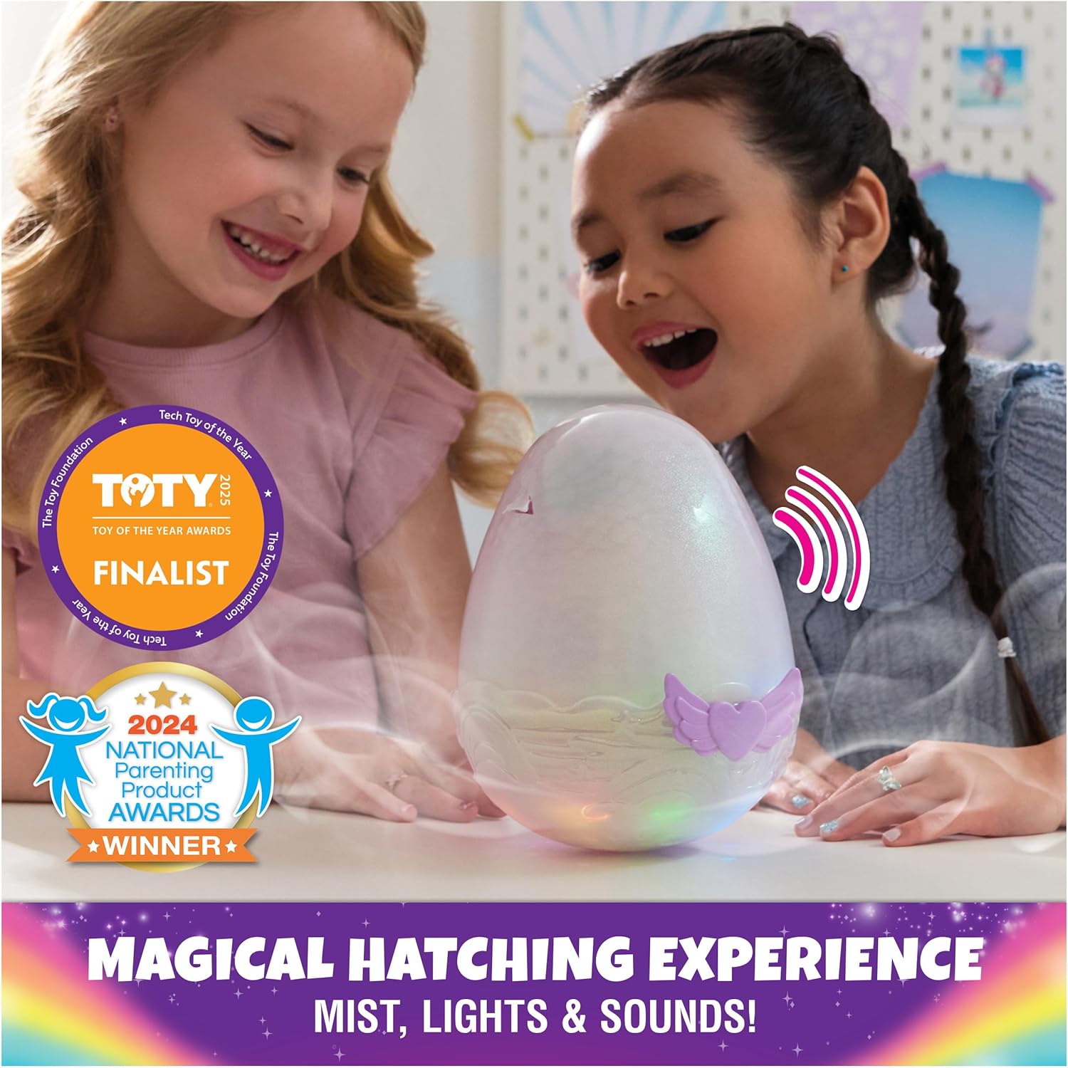 Hatchimals Alive, Mystery Hatch Pufficorn, Surprise Interactive Toy &amp; Egg with Mist, Lights &amp; Sounds (Styles May Vary), Kids Toys for Girls &amp; Boys