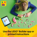 LEGO Creator 3 in 1 Wild Animals: Pink Flamingo Animal Building Toy - Playset with 3 Build Options, Pink Flamingo, Cockatoo, or Axolotl - Learning Toy for Kids, Ages 8+ - 31170