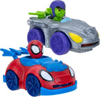 Marvel Spidey and his Amazing Friends Little Vehicle 2-Pack - 5” Disc Dashers Featuring Spidey Vs Green Goblin - Amazon Exclusive
