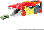 Hot Wheels City Toy Car Track Set, Dragon Launch Transporter &amp; 1:64 Scale Car, Launch Vehicles from Creature's Mouth, Stores up to 5 Vehicles